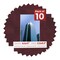 Dark Red Suede Mat Board for 8.5x11 Frames - Fits 5.5x8.5 Photos